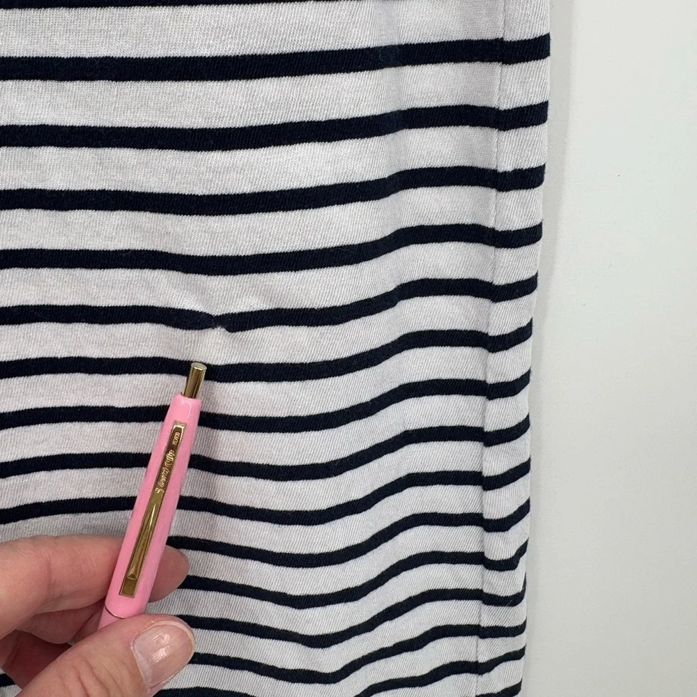 Frank &Eileen Emma Maxi Henley Dress  Navy French Stripe NWOT - Picture 6 of 7